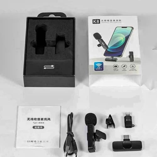 Micrófono Inalámbrico Para Celulares K8 Tipo C