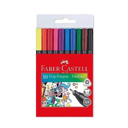 Micropunta 0,4mm -ROTULADORES FABER CASTELL- x10 Colores