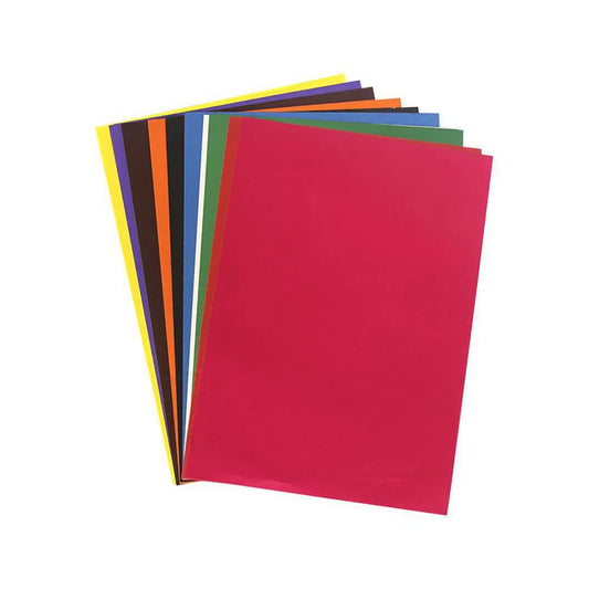 Papel silueta paquete x10 colores surtidos