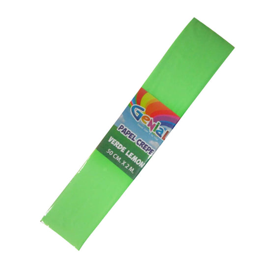 Papel Crepe Verde claro pliego x UNIDAD