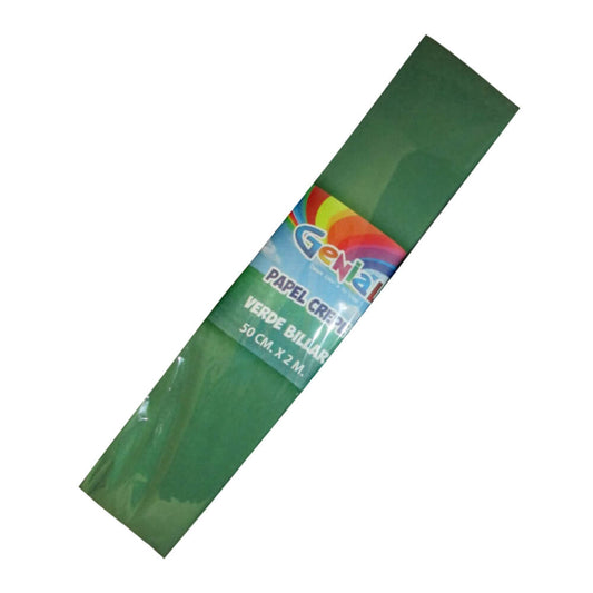 Papel Crepe Verde oscuro pliego x UNIDAD