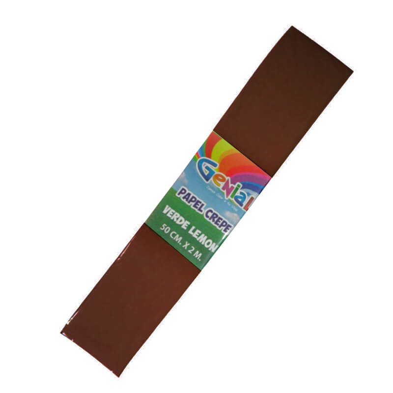 Papel Crepe café pliego x UNIDAD