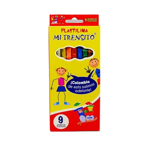 Plastilina 100g -MI TRENSITO- x 9 Colores