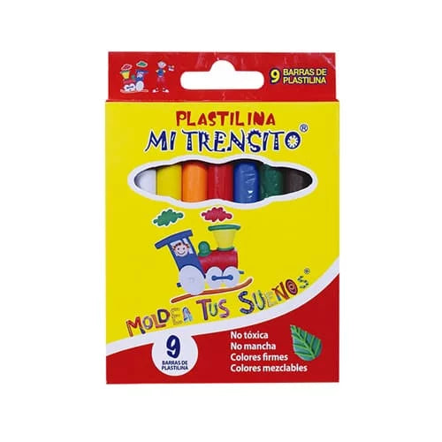 plastilina Pequeña x 9 barras