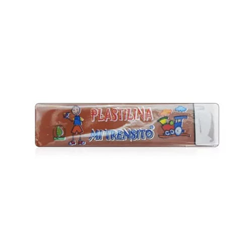 Plastilina en barra MI TRENSITO 55g Colores vivos Cafe
