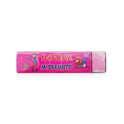 Plastilina en barra MI TRENSITO 55g Colores vivos Fucsia