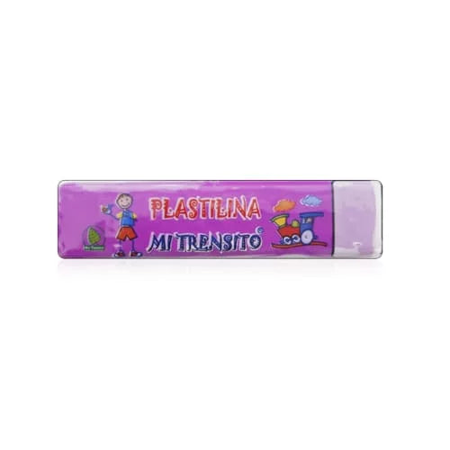 Plastilina en barra MI TRENSITO 55g Colores vivos Morado