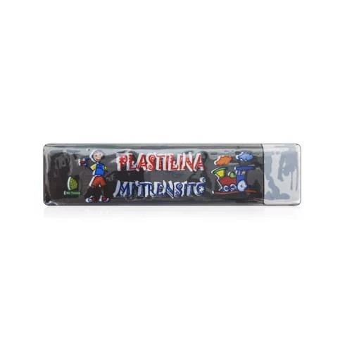 Plastilina en barra MI TRENSITO 55g Colores vivos Negro