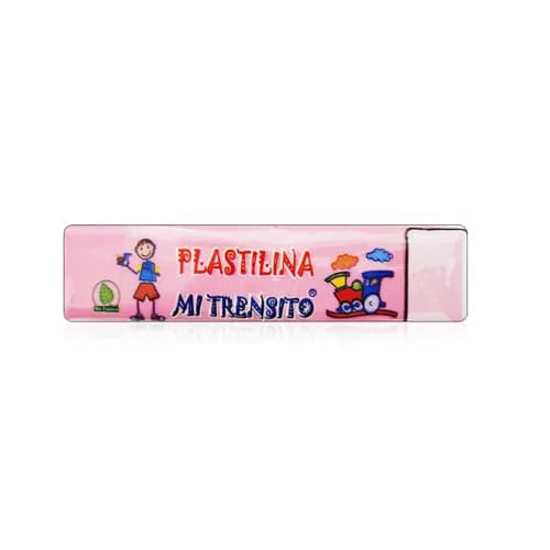 Plastilina en barra pastel MI TRENSITO 55g Color Rosado