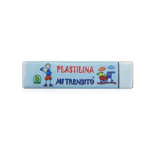 Plastilina en barra MI TRENSITO 55g Colores vivos Azul