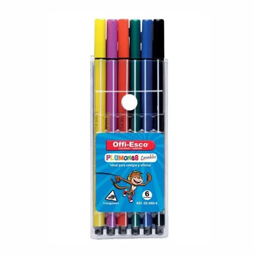 Plumones -OFFIESCO- x6 Colores