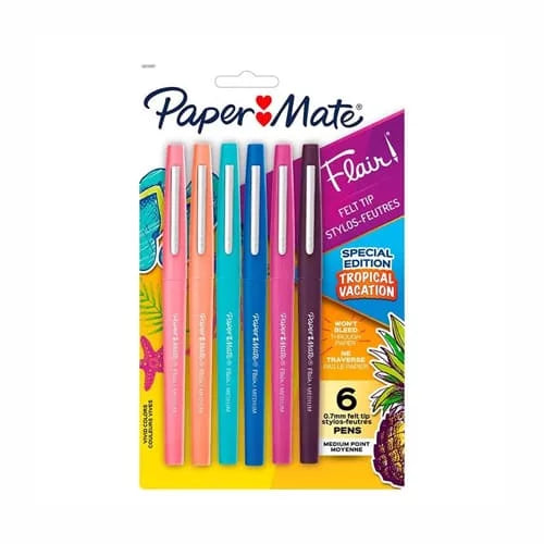 Plumigrafos -PAPER MATE- x6 Colores