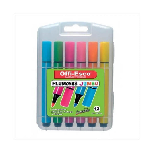 Plumones Jumbo X12 Und Offi-Esco