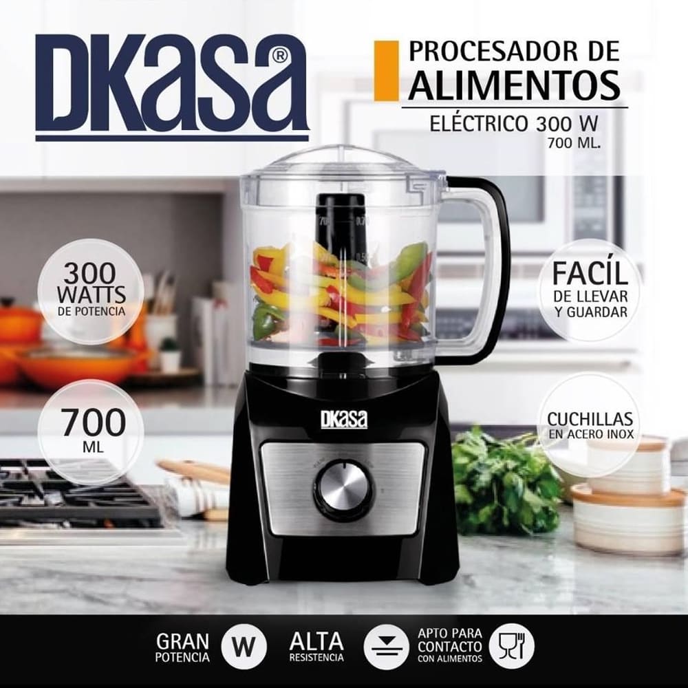 Procesador O Picatodo Premium Blender Mix Dkasa 700 Ml
