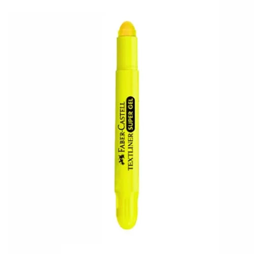 Resaltador FABER CASTELL SUPER GEL x UNIDAD Color Amarillo
