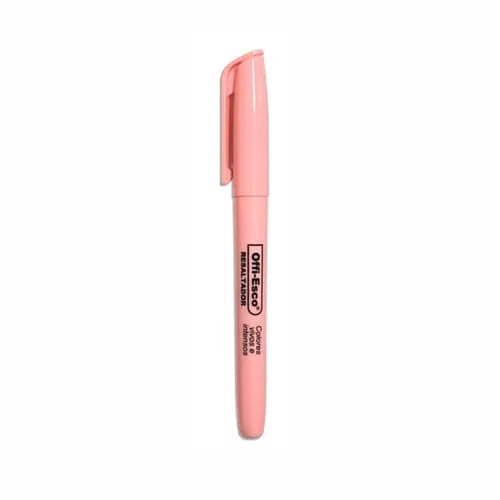 Resaltador OFFIESCO delgado Pastel x UNIDAD Color Rosado
