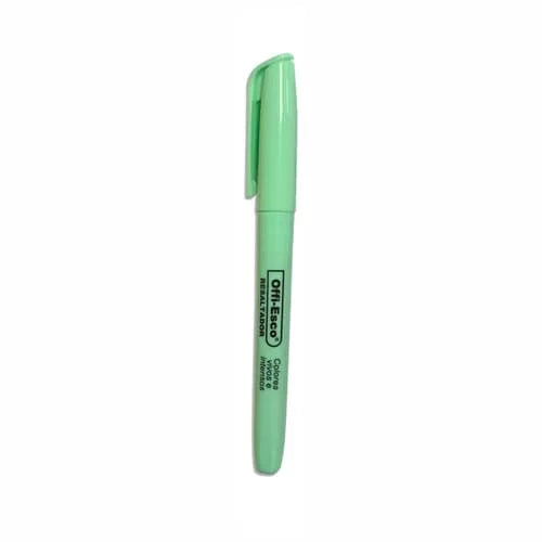 Resaltador OFFIESCO delgado Pastel x UNIDAD Color Verde