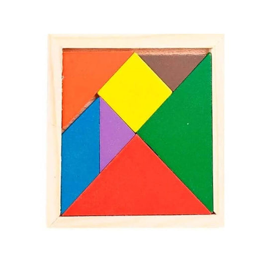 Tangram didáctico madera 20x20cm