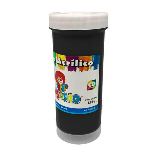Vinilo acrílico 125g NEGRO