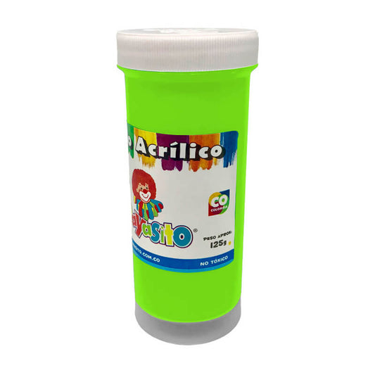 Vinilo acrílico 125g VERDE FLUORESCENTE