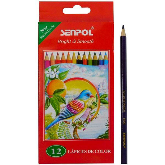 Colores DOBLE PUNTA senpol x12 Colores