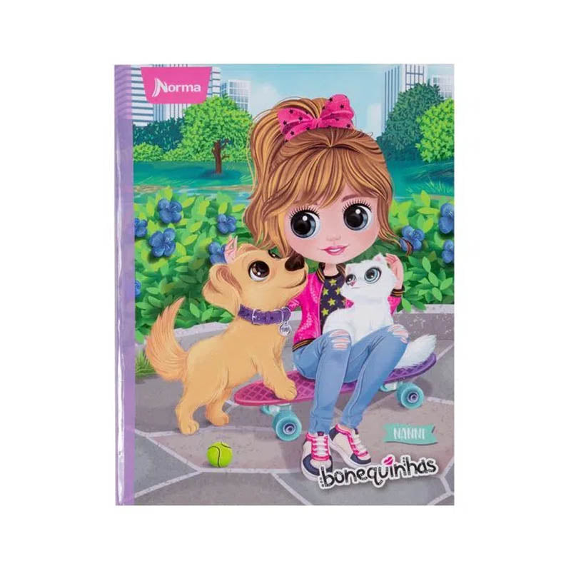 Cuaderno cosido BONEQUINHAS norma DE 100 HOJAS #1