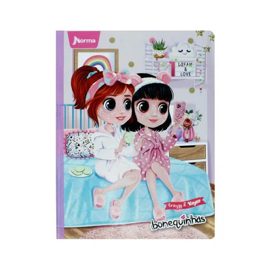 Cuaderno cosido BONEQUINHAS norma DE 100 HOJAS #3