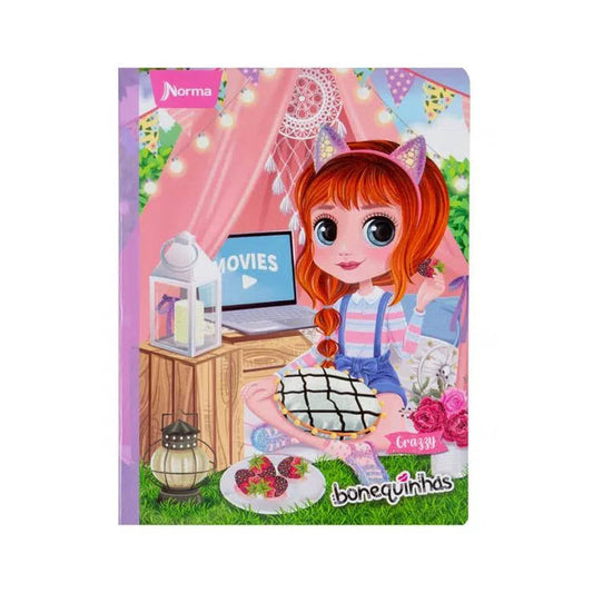 Cuaderno cosido BONEQUINHAS norma DE 100 HOJAS #4