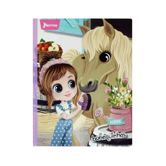 Cuaderno cosido BONEQUINHAS norma DE 100 HOJAS #5