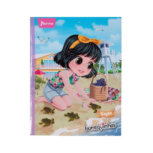 Cuaderno cosido BONEQUINHAS norma DE 100 HOJAS #6