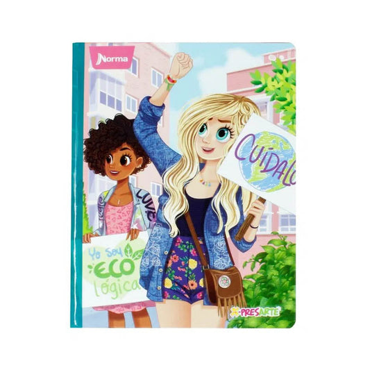 Cuaderno cosido BONEQUINHAS norma DE 100 HOJAS #8