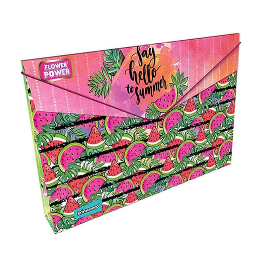 Carpeta fuelle cartón con caucho PERSONAJES FEMENINO FLOWER POWER #2