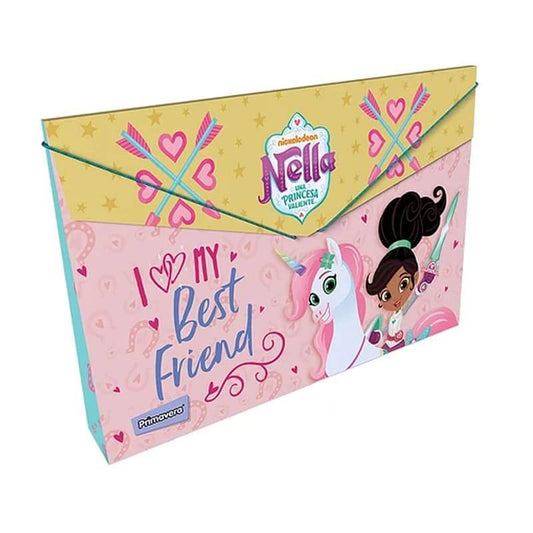 Carpeta fuelle cartón con caucho PERSONAJES FEMENINO NELLA