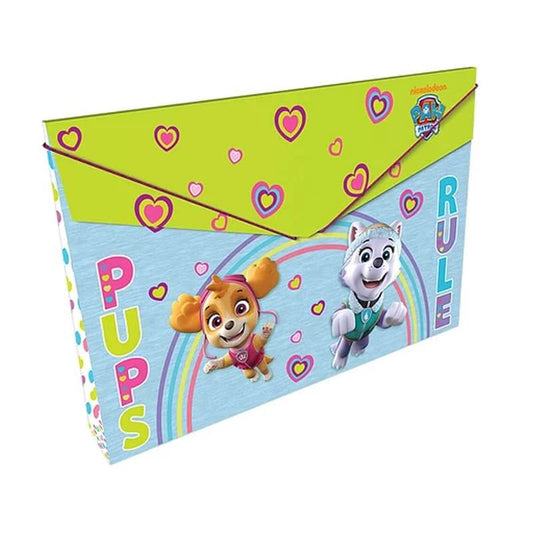 Carpeta fuelle cartón con caucho PERSONAJES FEMENINO PAW PATROL