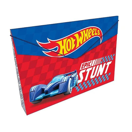 Carpeta fuelle cartón con caucho PERSONAJES MASCULINO HOT WHEELS #1