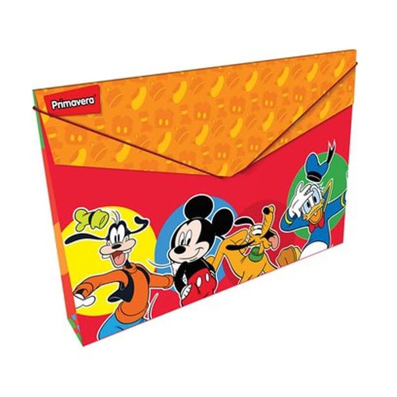 Carpeta fuelle cartón con caucho PERSONAJES UNISEX MICKEY Y AMIGOS