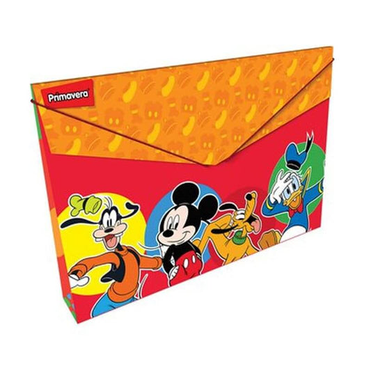 Carpeta fuelle cartón con caucho PERSONAJES UNISEX MICKEY Y AMIGOS