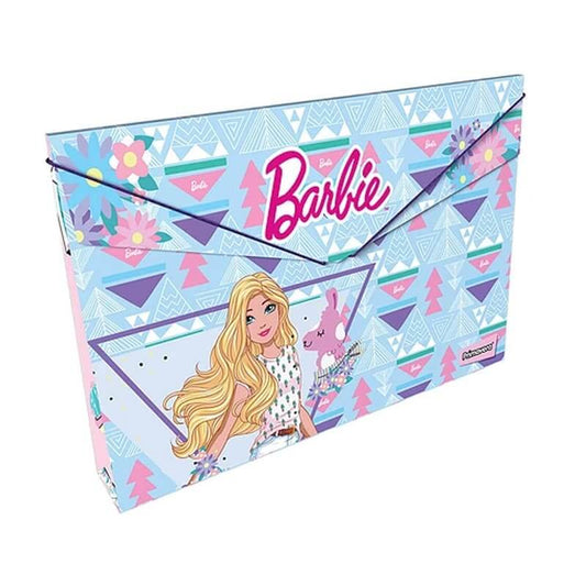 Carpeta fuelle cartón con caucho PERSONAJES FEMENINO BARBIE #1