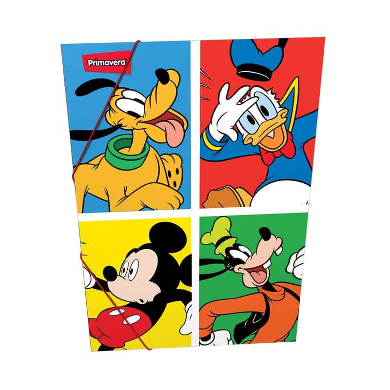Carpeta con caucho plático DISNEY MICKEY MOUSE Y PERSONAJES