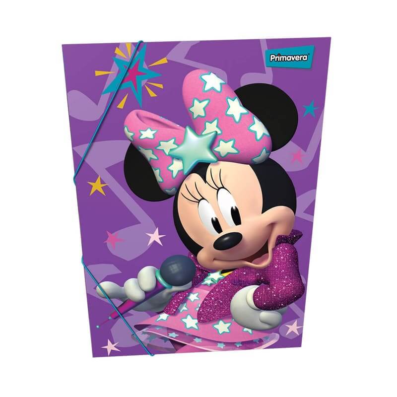 Carpeta con caucho plático DISNEY MINNIE MOUSE MICRÓFONO