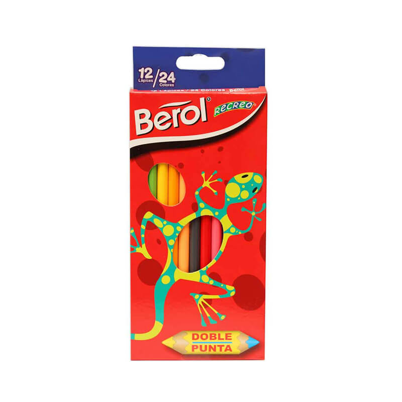 colores berol doble punta x24 colores