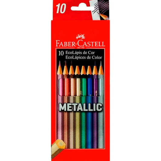 Colores metalizados FABER CASTELL x10