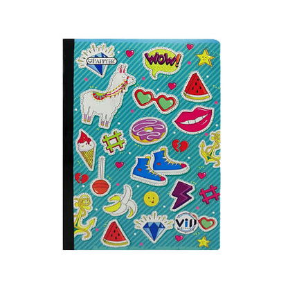 Cuaderno cosido grande de 100 hojas cuadriculado 23CM X 18 #NIÑAPAPPYER