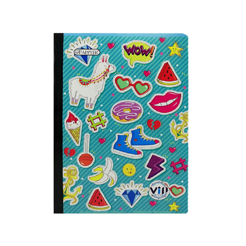 Cuaderno cosido grande de 100 hojas cuadriculado 23CM X 18 #NIÑAPAPPYER