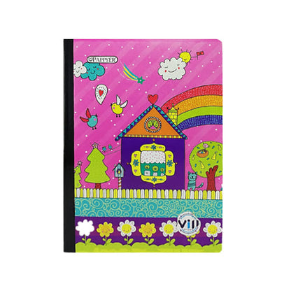 Cuaderno cosido grande de 100 hojas cuadriculado 23CM X 18 #NIÑAPAPPYER