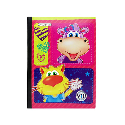Cuaderno cosido grande de 100 hojas cuadriculado 23CM X 18 #NIÑAPAPPYER