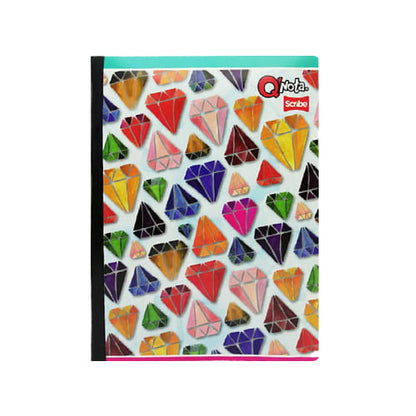 Cuaderno cosido grande de 100 hojas cuadriculado 23CM X 18 #NIÑAQNOTA