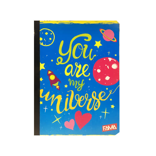 Cuaderno cosido grande de 50 hojas cuadriculado 23CM X 18 #NIÑAFAMA