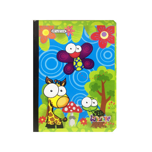 Cuaderno cosido grande de 100 hojas cuadriculado 23CM X 18 #NIÑAPAPPYER