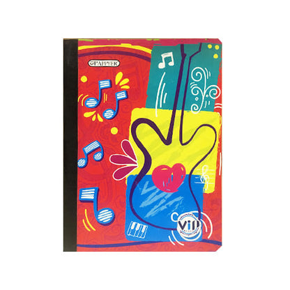 Cuaderno cosido grande de 100 hojas cuadriculado 23CM X 18 #NIÑAPAPPYER